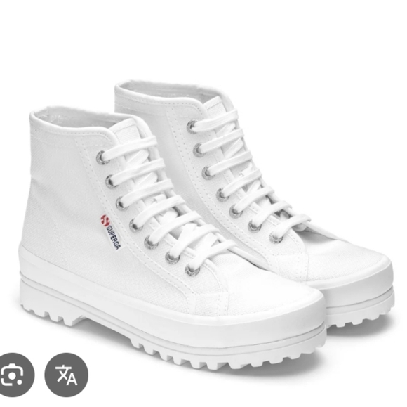 Superga 2341 Alpina High Top Sneaker In White - Picture 1 of 15